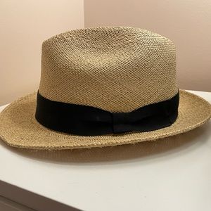 NEW! Ultrafino Seattle men’s Panama hat 7 1/4 M/L Hand Woven Ecuador Beach NWT